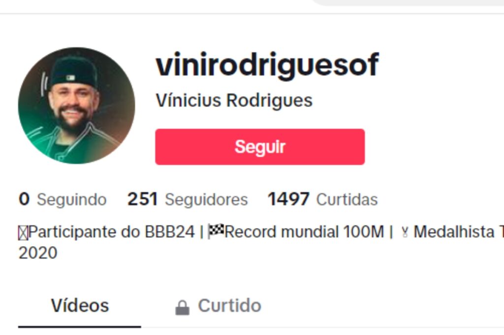 Rede social Vinicius Rodrigues