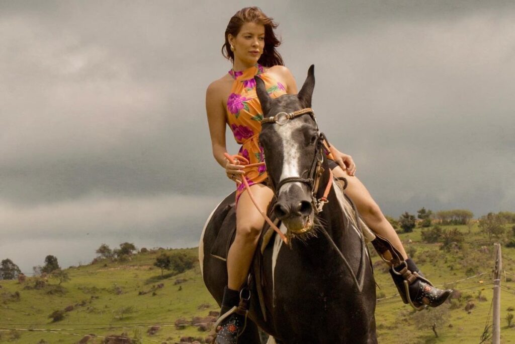 Jaquelline riding the Colorado horse